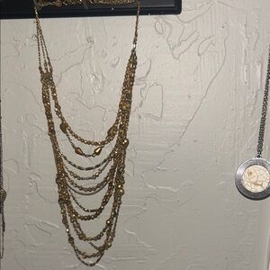 Elegant Gold Beaded Necklace